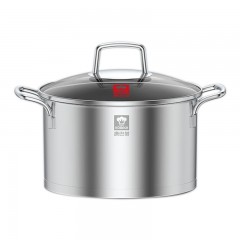 康巴赫 欧式汤锅304不锈钢炖锅煮锅22cm加厚复底煮面锅热奶锅煮粥泡面锅 22cm 单位：个