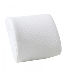 伊伊爱 简约纯色水立方腰靠垫 白色 32*30cm/ZX0XD02200113