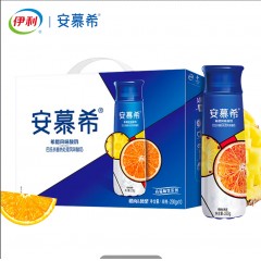 伊利 安慕希 高端畅饮型 希腊风味酸奶果肉型橙凤梨味230g*10瓶/箱（礼盒装） 单位：箱