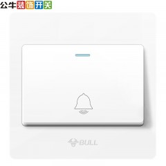 公牛（BULL）G07灰开关插座面板全屋套装暗装86型墙壁电源二三插网线空调面板 门铃【象牙白】  单位：个