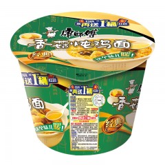 康师傅 方便面 经典香菇炖鸡桶面106g*12 泡面整箱 单位：箱