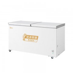 美的（Midea）商用卧式冷柜大容量冰柜单温卧式电冰箱 518L PCM内胆 518DKM 单位：台