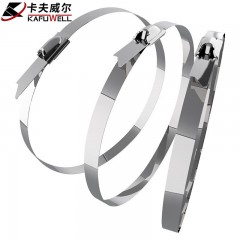 卡夫威尔 自锁式304不锈钢扎带扎线园林户外船用捆绑固定线缆收紧 OT3308  12*800mm 10支/包 单位：包