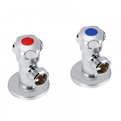 摩恩  加厚铜冷热水角阀两件套装 三角阀 1冷1热 100982