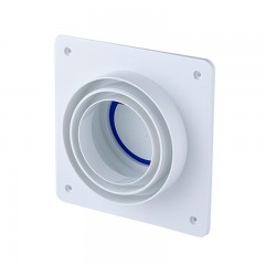 潜水艇 止逆阀 卫生间排气扇排风道烟道止逆阀 浴霸换气扇止回阀 A100