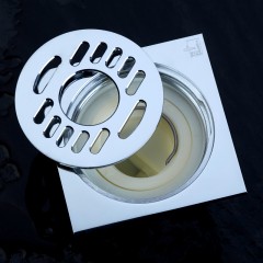 潜水艇 洗衣机多用四防地漏 自动密封 铜镀铬镜面  TF50-10X