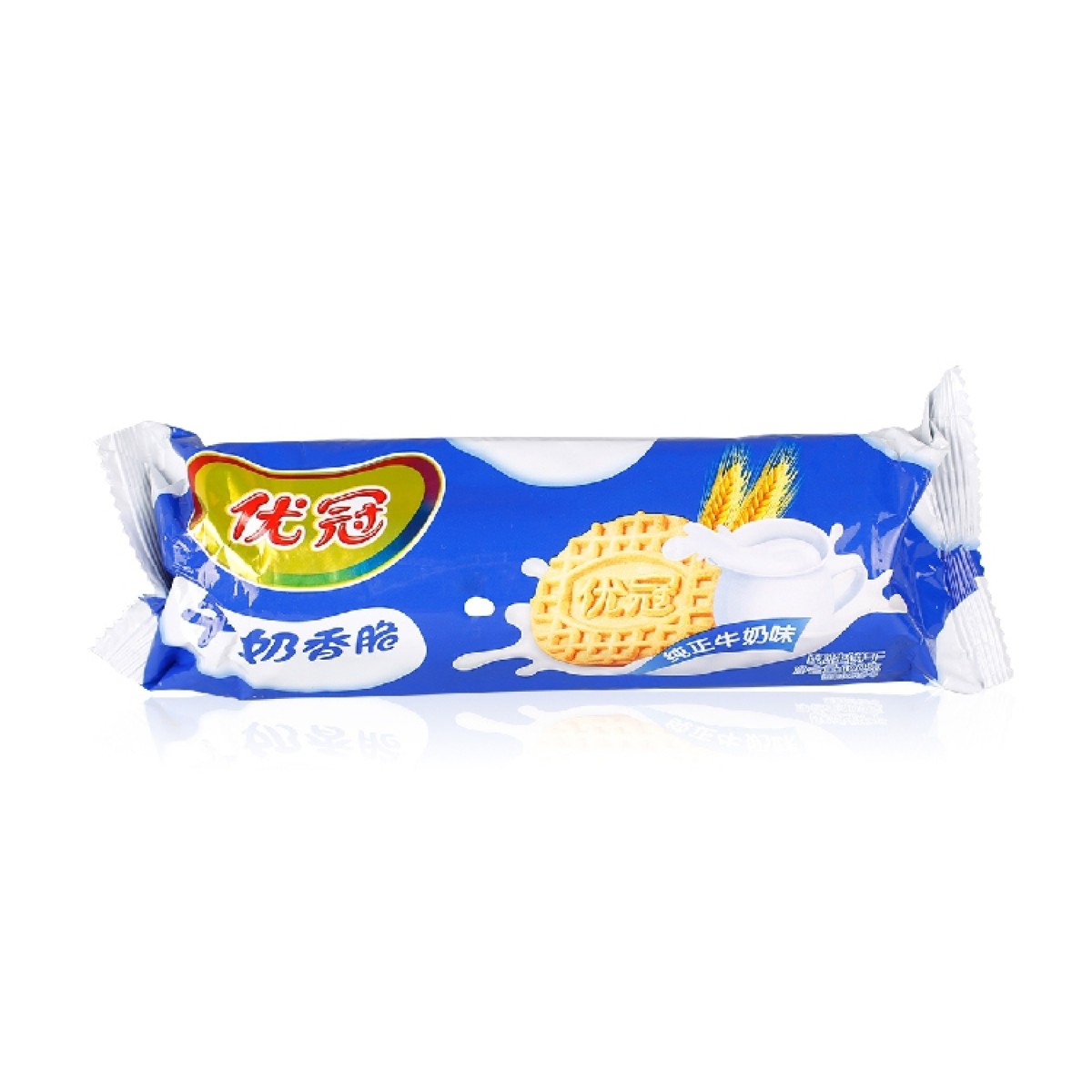 优冠牛奶香脆饼干纯正牛奶味100g