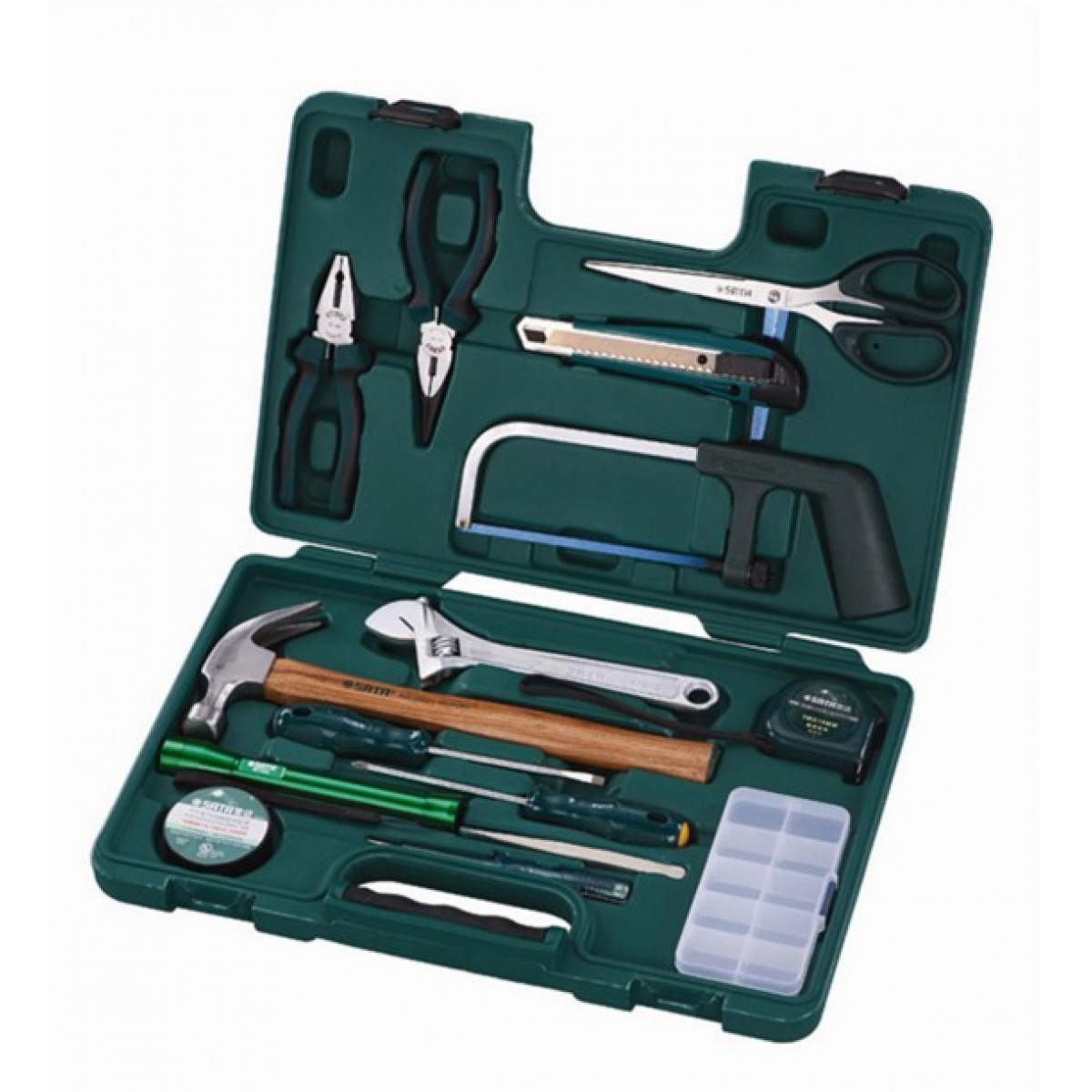 sata世达五金工具多功能家用物业维修工具箱套装包组合06008