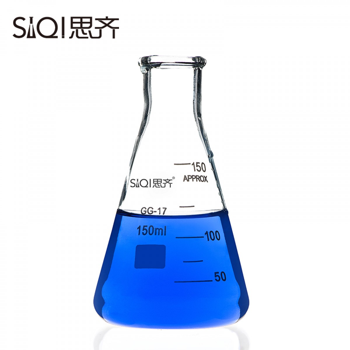 玻璃瓶锥形瓶 150ml 玻璃仪器 化学 反应瓶 锥形烧瓶玻璃实验器材