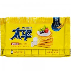 太平 苏打400g奶盐香葱芝麻海苔味梳打饼干零食