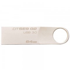 金士顿  金属64G U盘高速3.0个性刻字定制商务盘 DTSE9G2