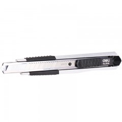 得力 2056美工刀 手动小号不锈钢壁纸刀裁纸刀电工刀美术刀