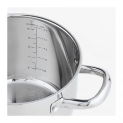 欧巴丽 带盖锅 5公升不锈钢汤锅煮面锅电磁炉