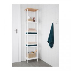 DYNAN 迪南 搁架单元, 白色, 竹子图案