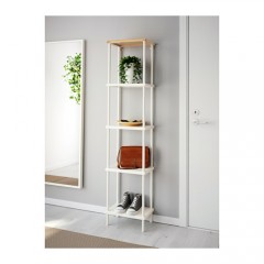 DYNAN 迪南 搁架单元, 白色, 竹子图案