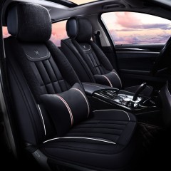 国产 汽车坐垫冬季保暖短毛绒坐套冬天加厚羽绒棉座椅套专用全包围座套