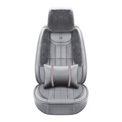 国产 汽车坐垫冬季保暖短毛绒坐套冬天加厚羽绒棉座椅套专用全包围座套