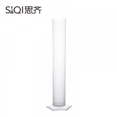 思齐 塑料量筒 实验器材 化学实验室用 带刻度 半透明 便携 500ml