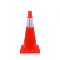 国产 迷你路障雪糕筒/桶 30cm反光锥路锥 PVC反光圆锥 停车牌警示锥