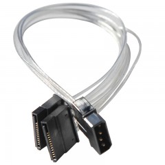 国产 镀银线 IDE一分二SATA电源线 大4pin转SATA串口硬盘 包网30cm