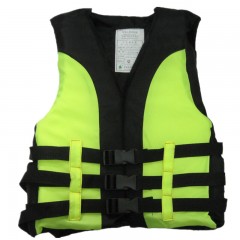 安丹迪 Adandyish带安全扣绿色儿童救生衣 游泳衣 带救生口哨 反光片 户外抗洪抢险防洪漂流安全用品