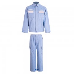 优普泰 UPG01004 生产工作服套装 淡蓝色