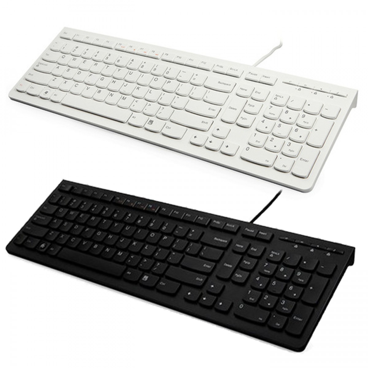 联想巧克力键盘超薄游戏键盘有线台式机笔记本防水外接键盘k5819