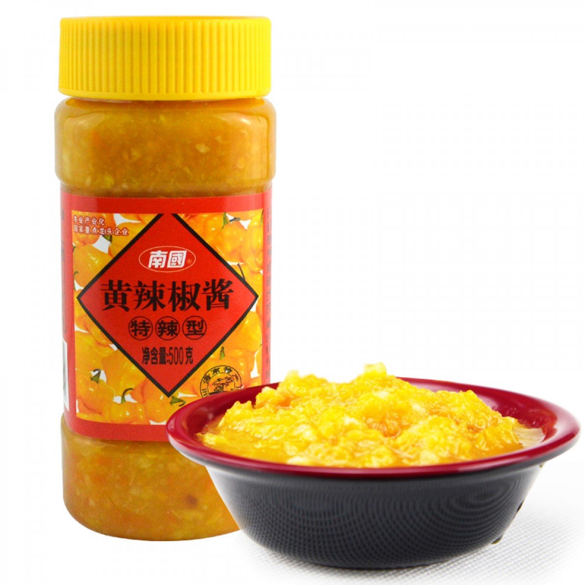 南国 黄辣椒酱特辣型500g/瓶 海南特产黄灯笼辣椒酱调味品调味酱
