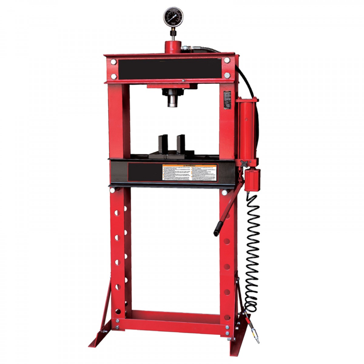 通润专业维修工具气动液压压机压床带压力表额定载荷30t50吨ty30002