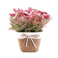 国产 办公室花卉摆件电视柜插花干花餐桌仿真花套装假花摆设家居装饰品