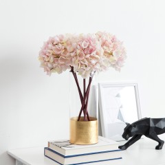 国产 肤美粉色湖蓝绢花家居插花装饰