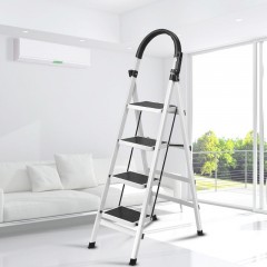 国产 爬梯人字梯子家用折叠四步小楼加厚室内多功能升降便携登高省空间