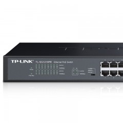 TP-Link 全千兆16口PoE交换机VLAN监控48V供电模块SFP TL-SG1218PE
