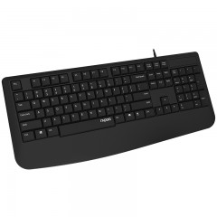 雷柏 键盘 有线游戏办公家用商务笔记本电脑单键盘防水设计 nk1900