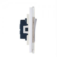 公牛 装饰开关晶致系列面板2开双控开关插座二开双控开关 G22