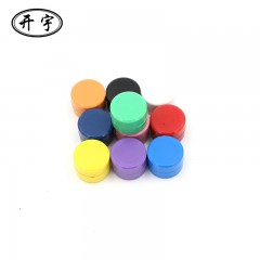 开宇 黑板吸铁石圆形磁铁片磁扣玩具彩色白板强力磁贴磁钉磁粒笑脸教具