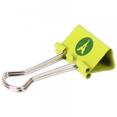 得力 可爱文具长尾夹燕尾夹清新学习办公用品金属票夹 夹子 混色装