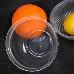 宜洁 一次性塑料碗透明汤碗小吃碗烧烤野餐345ml（20只/袋）Y-9668