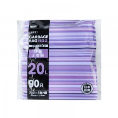 旭包鲜 垃圾袋3连包20L垃圾袋30只*3卷厚实强韧不漏