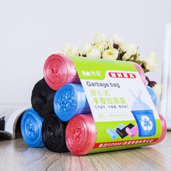 利得 垃圾袋加厚手提背心式46*62*3卷用直径28cm桶