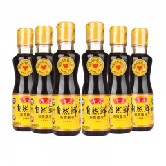 鲁花 自然鲜酱香酱油160ml*6瓶非转基因东北大豆 物理压榨特级酱油