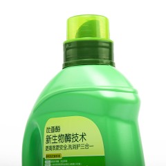 比亚 去污除菌手洗机洗生物酶降解天然洗衣液 果香2KG*2瓶