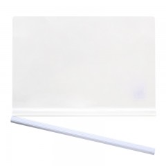 得力 抽杆夹拉杆文件夹报告夹A4透明文件夹 5534