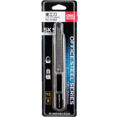 得力 2036A美工刀 小号美工刀 裁纸刀 手工刀 仿金属外壳 壁纸刀