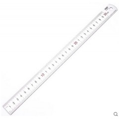 得力 钢直尺8463不锈钢测量工具15/20/30/50/100厘米规格钢尺
