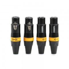 Choseal/秋叶原三芯卡农焊接头麦克风话筒音频头卡侬头母头 QD2002