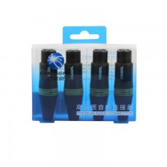 Choseal/秋叶原三芯卡农焊接头麦克风话筒音频头卡侬头母头 QD2002