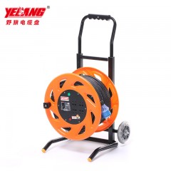 野狼 移动电缆盘电缆卷盘220v国标工业插座带漏电家用卷线盘空盘