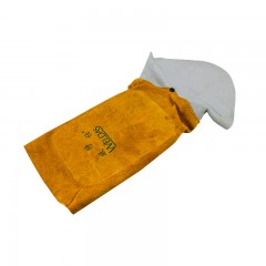 威特仕 牛皮电焊护脚护腿套焊工防烫隔热护脚套劳保防护防具脚盖