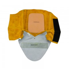 威特仕 牛皮电焊护脚护腿套焊工防烫隔热护脚套劳保防护防具脚盖